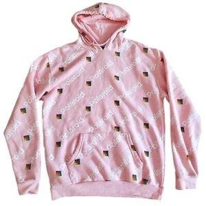 Polaroid Pink Hoodie for Men Size Medium